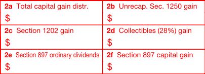 box 2a total capital gain distribution|box 12 exempt interest dividends.